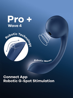 Satisfyer Connect: Pro+ Wave 4, Insertable Air Pulse Vibrator