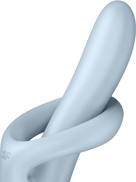 Satisfyer: Heat Flex 4, Warming Rabbit Vibrator, blå