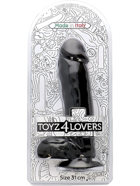 Toyz4Lovers: Made in Italy, Fulvio XXL Dildo, 30 cm, svart