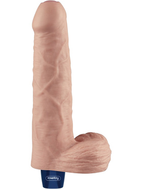 LoveToy: Real Softee, Silicone Vibrating Dildo, 22.5 cm