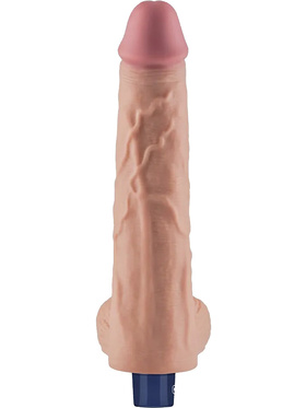 LoveToy: Real Softee, Silicone Vibrating Dildo, 25.5 cm