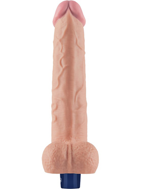 LoveToy: Real Softee, Silicone Vibrating Dildo, 27 cm