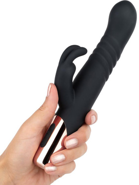 Rosy Gold: Thrusting Rabbit Vibrator