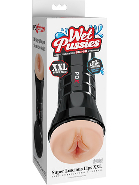 Pipedream Wet Pussies: Super Luscious Lips XXL, Self-Lube Stroker