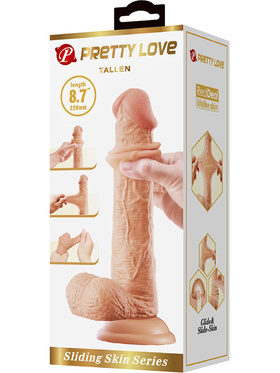  Pretty Love: Tallen, Sliding Skin Dildo, 22 cm