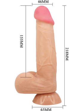 Pretty Love: Sliding Skin Dildo Vibrator, 22 cm