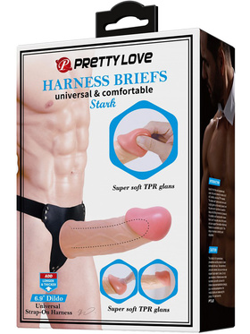 Pretty Love: Stark, Strap-On Harness with Hollow Dildo