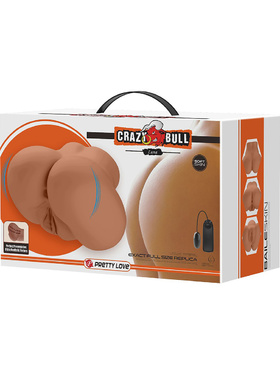 Crazy Bull: Luna, Realistic Masturbator with Vibrator, mørk