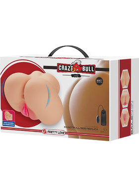 Crazy Bull: Luna, Realistic Masturbator with Vibrator, lys