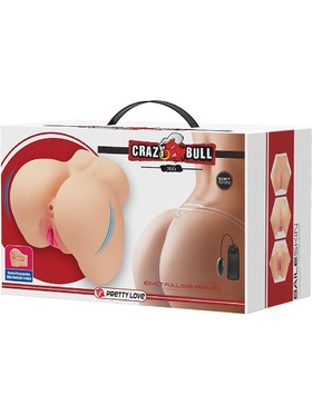 Crazy Bull: Mila, Realistic Masturbator with Vibrator, ljus