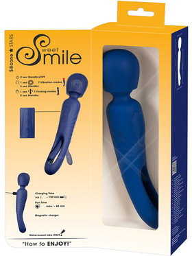 Sweet Smile: 2in1 Wand with Flicking Tongue