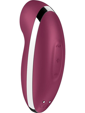 Satisfyer: Tap & Climax 2 Lay-On Vibrator, rød