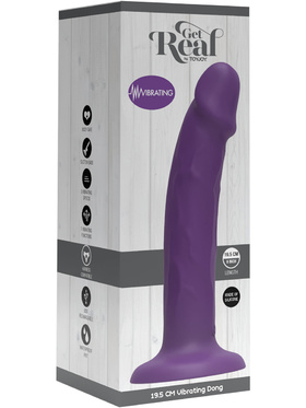 Toy Joy: Get Real Vibrating Harness Dong, 19.5 cm, lilla