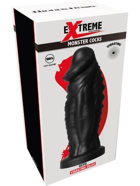 Hidden Desire: Extreme Vibrating Devil Monster Dildo, 22 cm